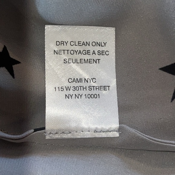 CAMI NYC Lace-Trimmed Star-Print Silk Top - Picture 7 of 8